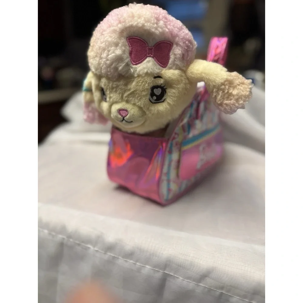 Barbie Plush Toy‎ Playset,Hairdresser Stuffed poodle lights up 2/6 Accessories